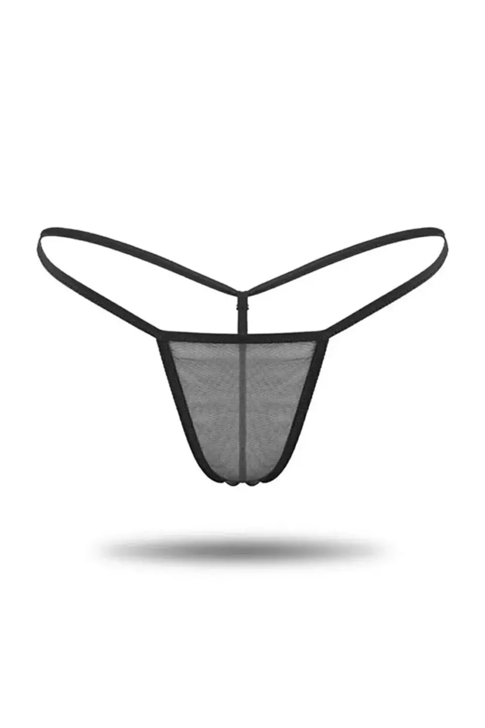 Kadın 3'lü Transparan Tül String