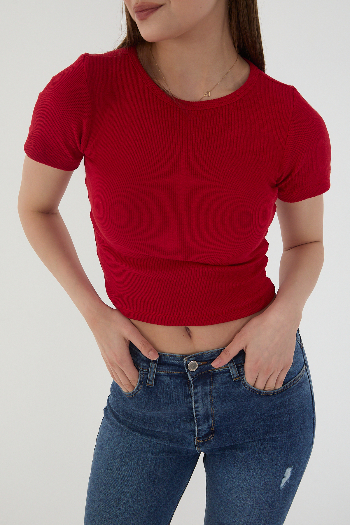 Kadın 6 Li Adet Fitilli Pamuklu Halter Yaka Örme Kaşkorse Crop Kadın 6 Li Adet Fitilli Pamuklu Halter Yaka Örme Kaşkorse Crop