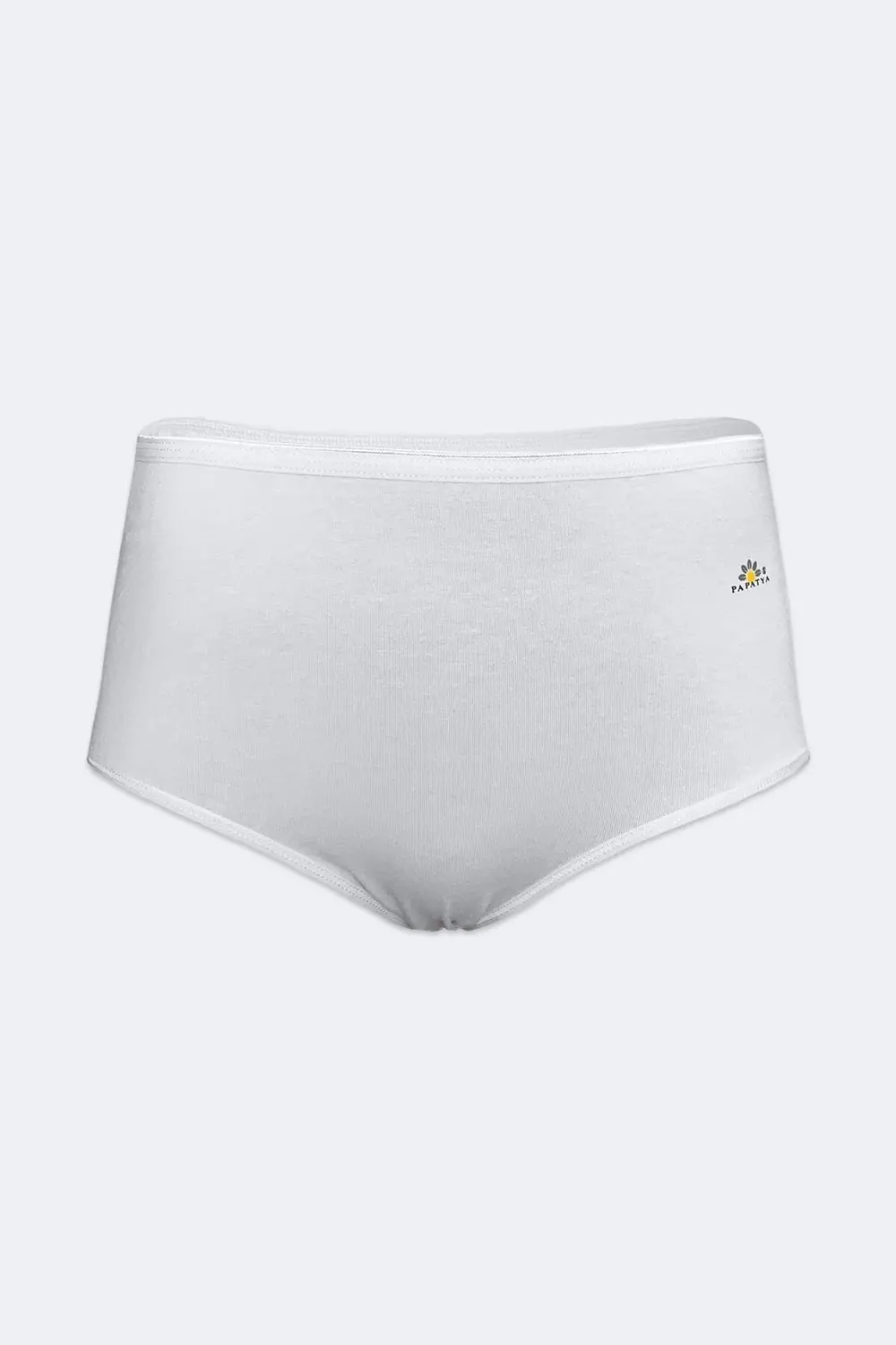 Kadın 6 Lı Paket Beyaz Modal Yüksek Bel Slip Külot 6gg1851