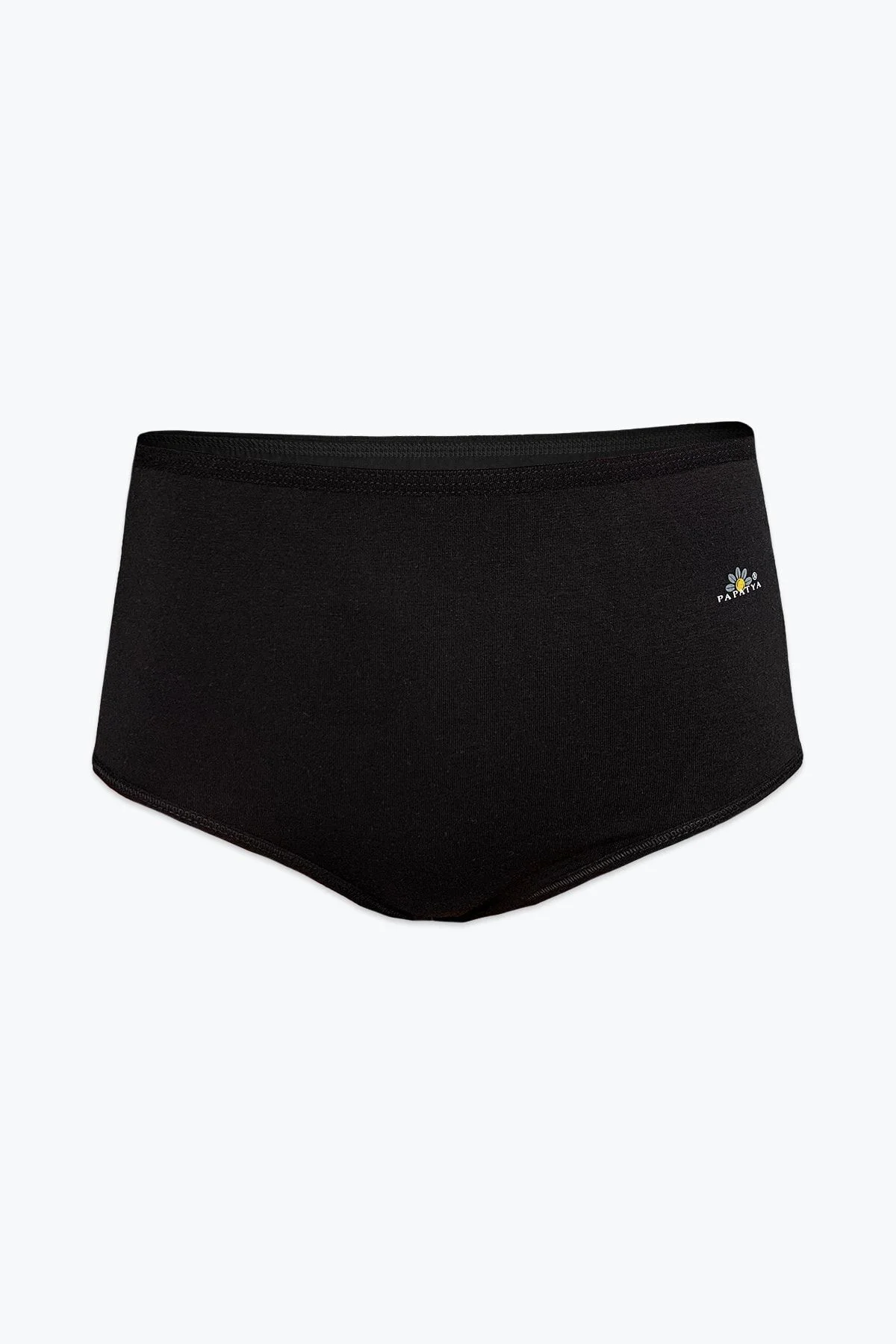 Kadın 6 Lı Paket Siyah Modal Yüksek Bel Slip Külot 6gg1851