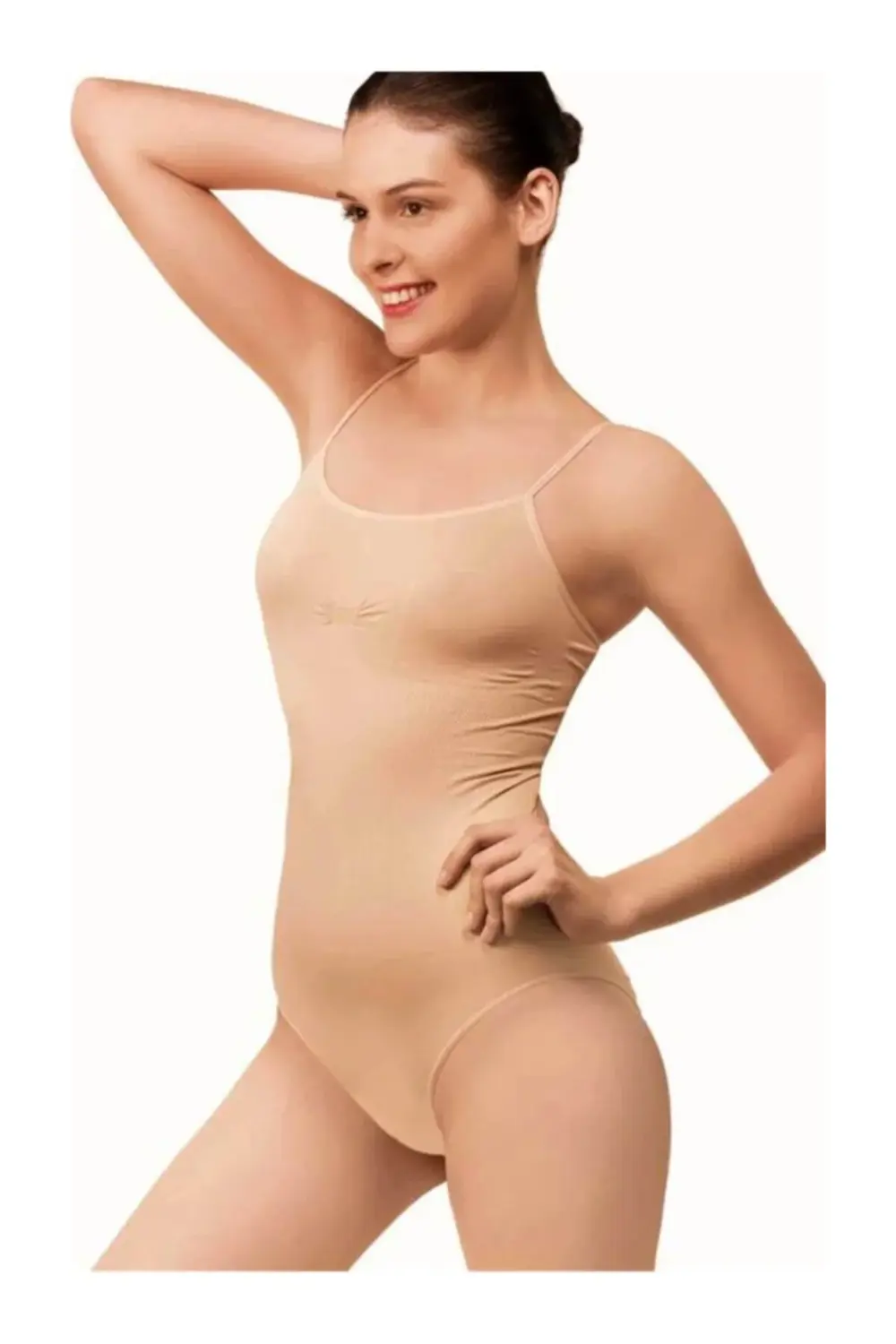 Kadın 792 Dikişsiz Destekli Slip Body Korse Ten