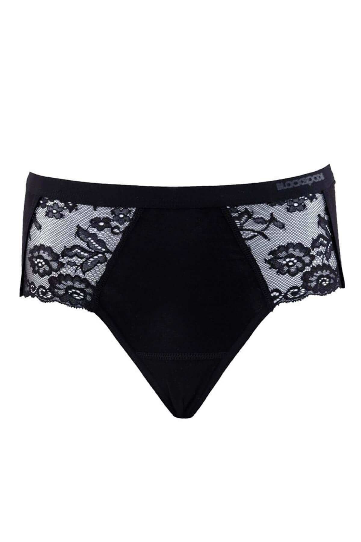 Blackspade Kadın %95 Pamuk Yüksek Bel Dantelli Külot