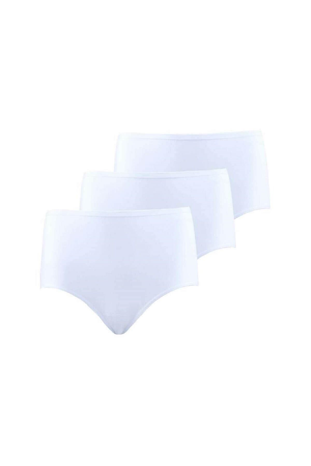 Blackspade Kadın %95 Pamuklu 3'Lü Ekonomik Paket Yüksek Bel Külot