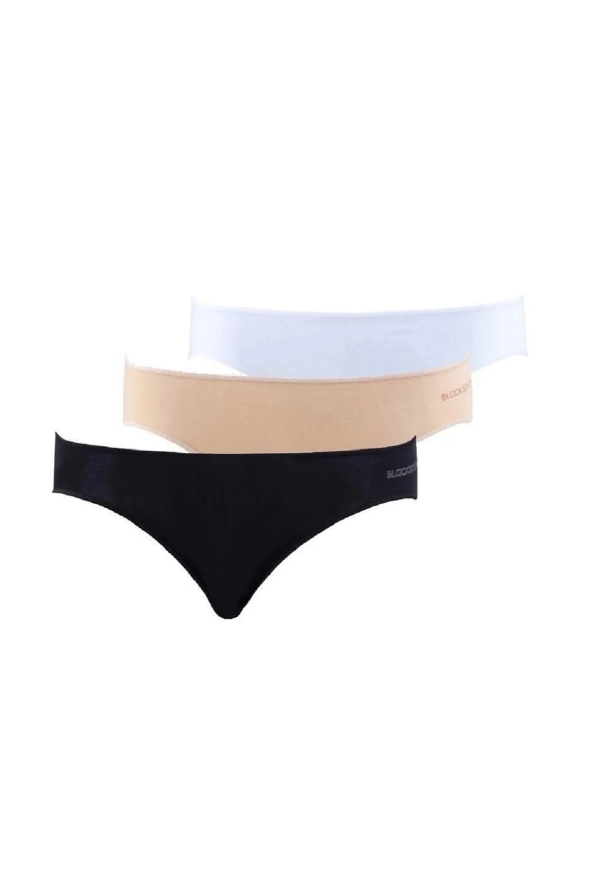 Kadın %95 Pamuklu Gizli Lastik 3'lü Ekonomik Paket Slip