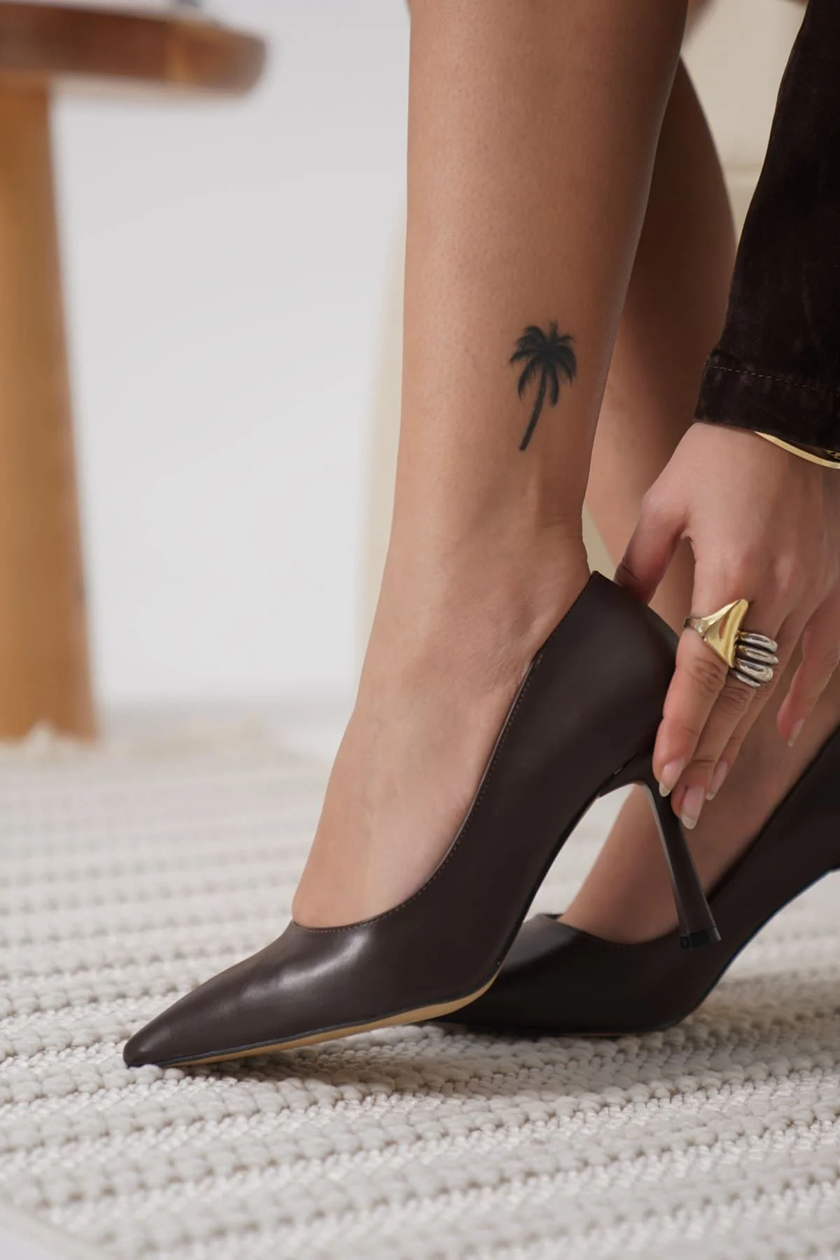 Kadın Acı Kahve Stiletto TR08MS26C