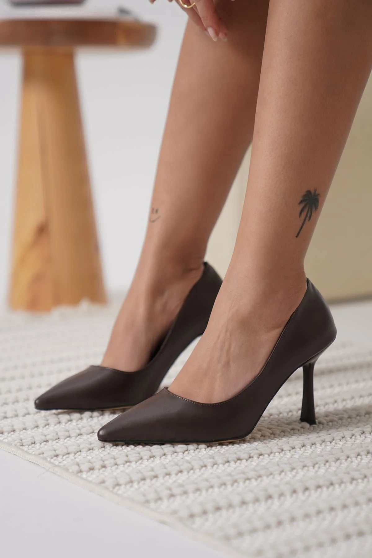 Kadın Acı Kahve Stiletto TR08MS26C