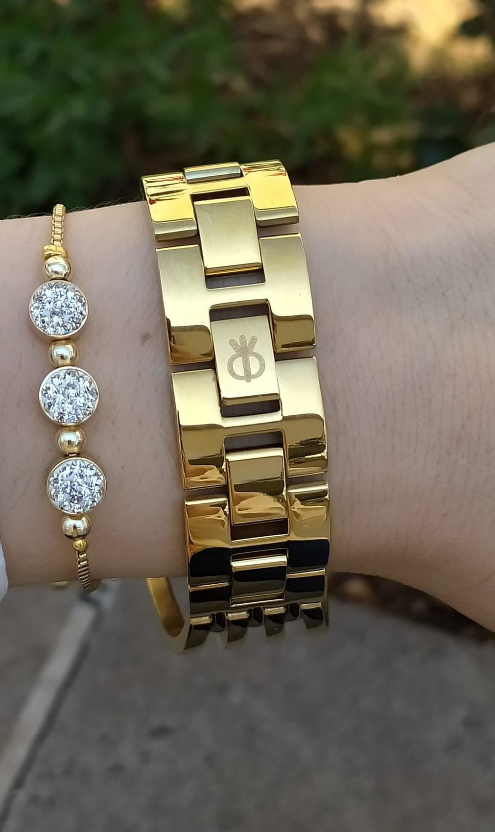 Kadın Altın Kaplama Kaburga Bayan Kol Saati