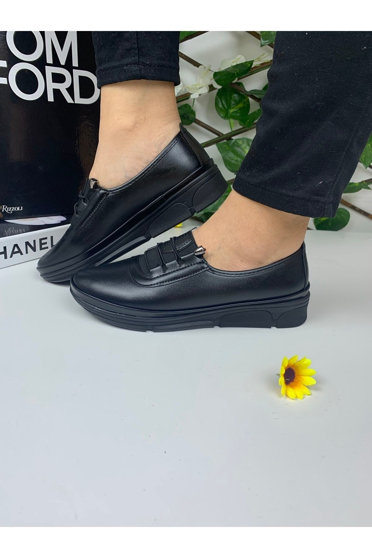 Nayad Bal Kadın Anne Günlük Yürüyüş Ortopedik Taban Rahat Konforlu Bağcıklı