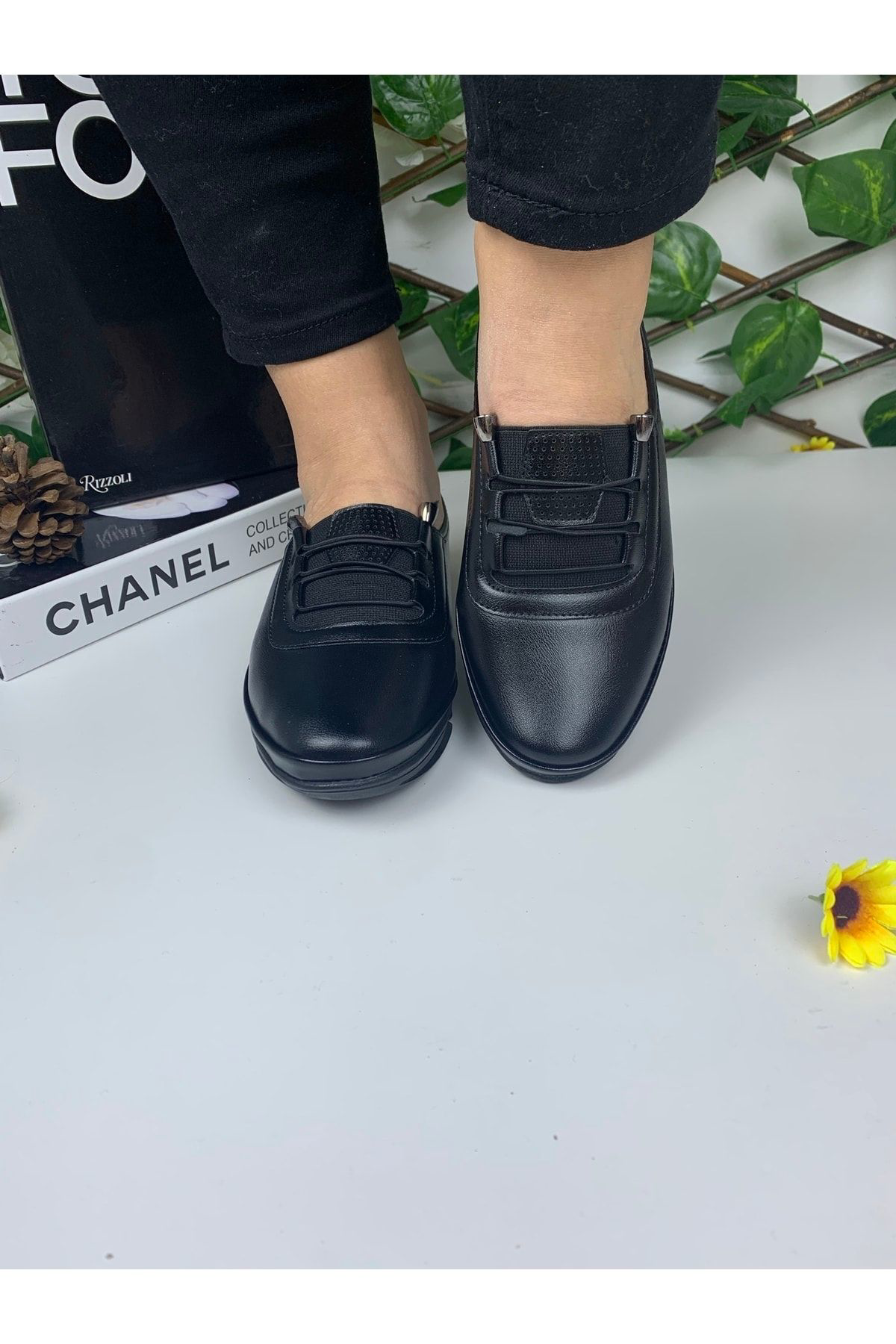 Nayad Bal Kadın Anne Günlük Yürüyüş Ortopedik Taban Rahat Konforlu Bağcıklı