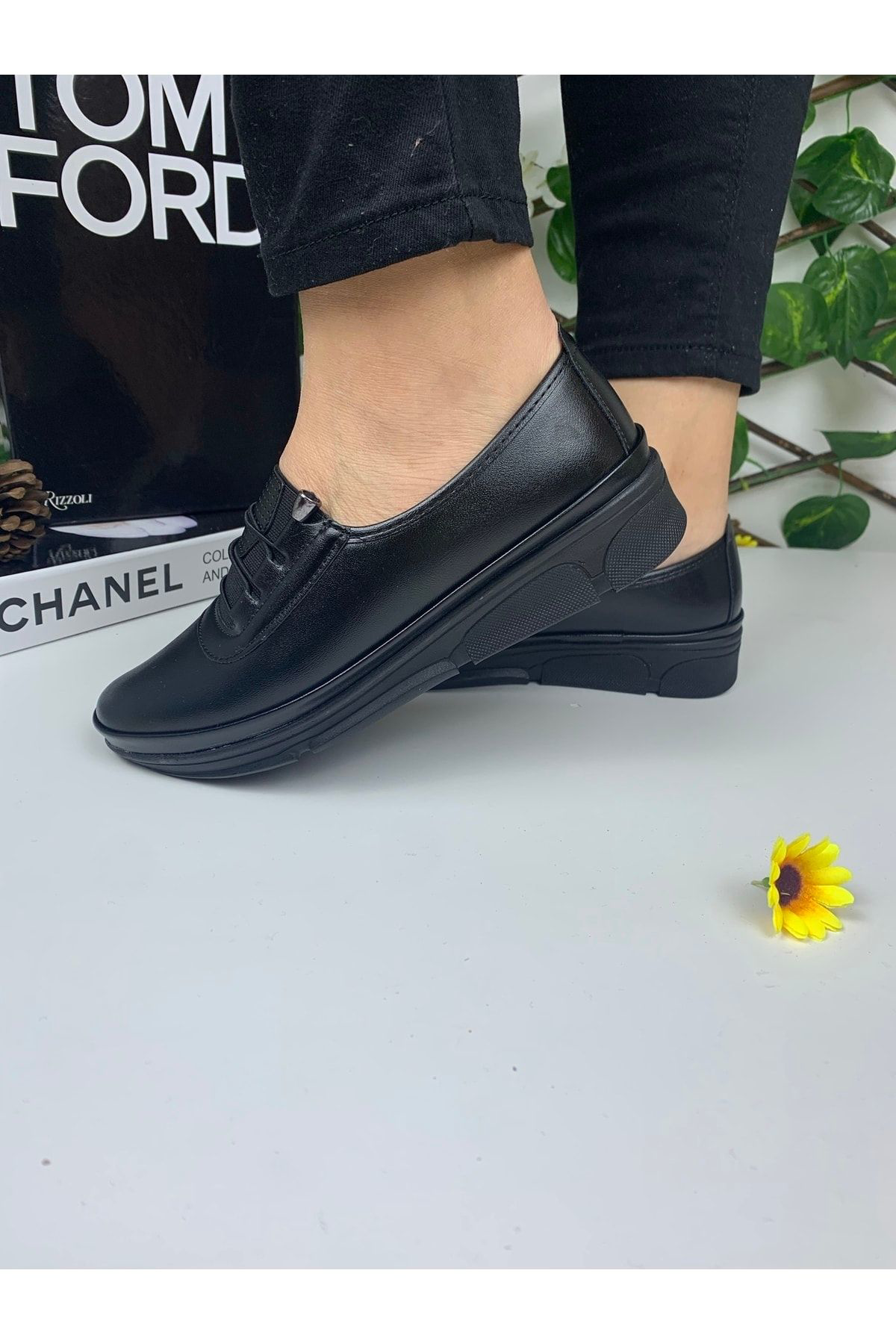 Nayad Bal Kadın Anne Günlük Yürüyüş Ortopedik Taban Rahat Konforlu Bağcıklı