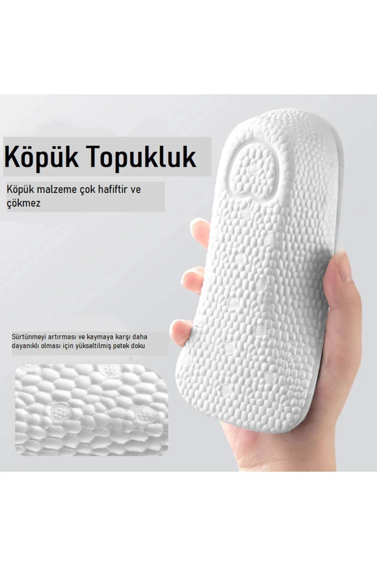 Kadın Ark Destekli Köpük Topuk Ve Boy Yükseltici - 1,5-2,5-3,5cm Düz Taban - Içe Basma Kadın Ark Destekli Köpük Topuk Ve Boy Yükseltici - 1,5-2,5-3,5cm Düz Taban - Içe Basma