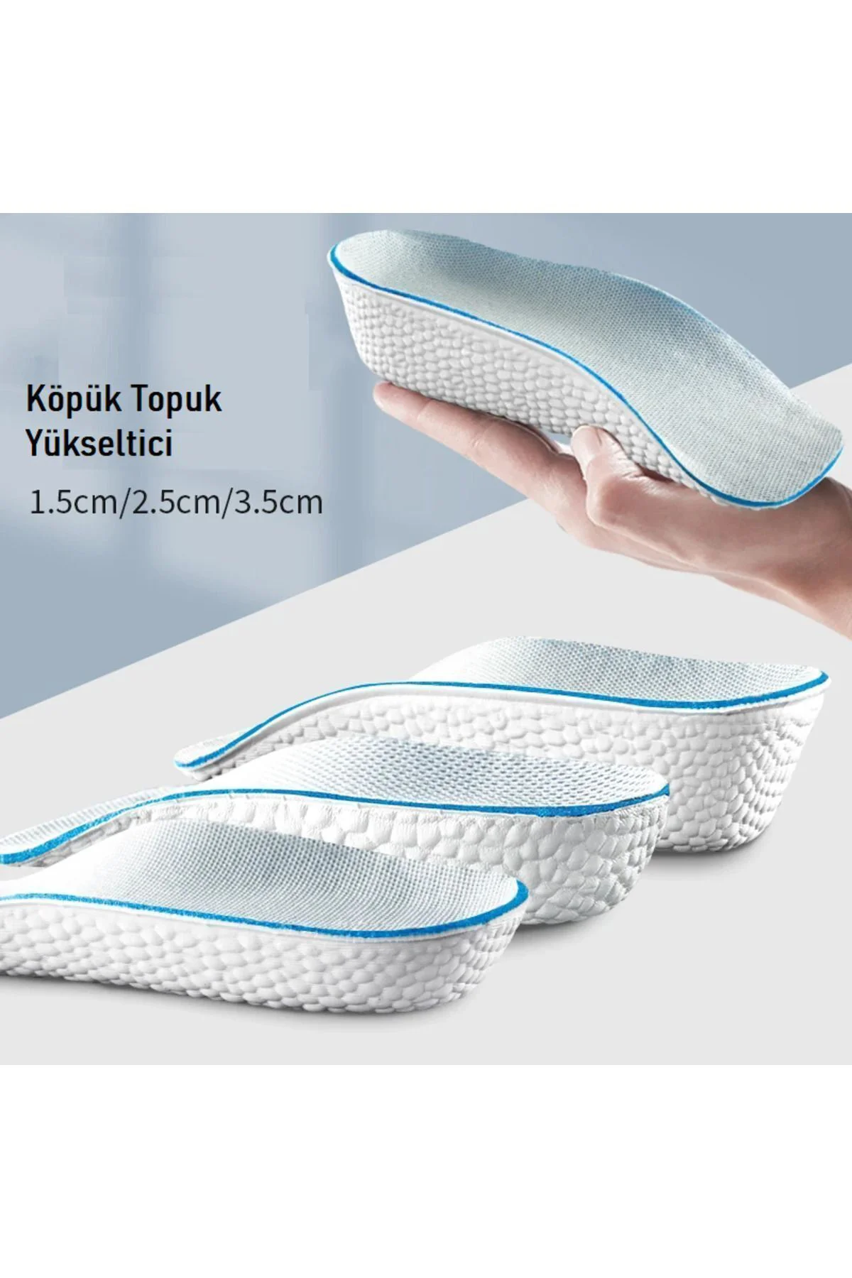 Kadın Ark Destekli Köpük Topuk Ve Boy Yükseltici - 1,5-2,5-3,5cm Düz Taban - Içe Basma Kadın Ark Destekli Köpük Topuk Ve Boy Yükseltici - 1,5-2,5-3,5cm Düz Taban - Içe Basma