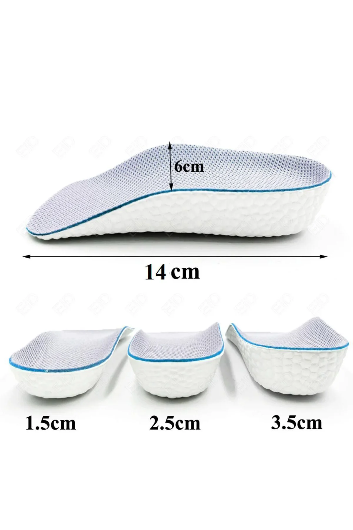 Kadın Ark Destekli Köpük Topuk Ve Boy Yükseltici - 1,5-2,5-3,5cm Düz Taban - Içe Basma Kadın Ark Destekli Köpük Topuk Ve Boy Yükseltici - 1,5-2,5-3,5cm Düz Taban - Içe Basma