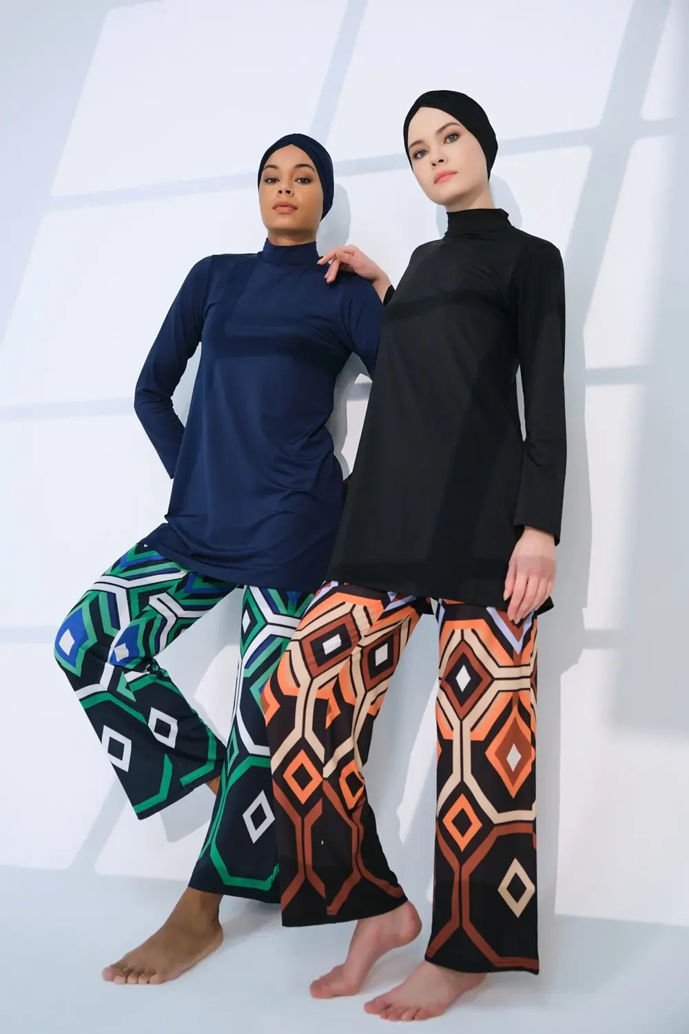 Kadın Atlas Tesettür Mayo - Siyah