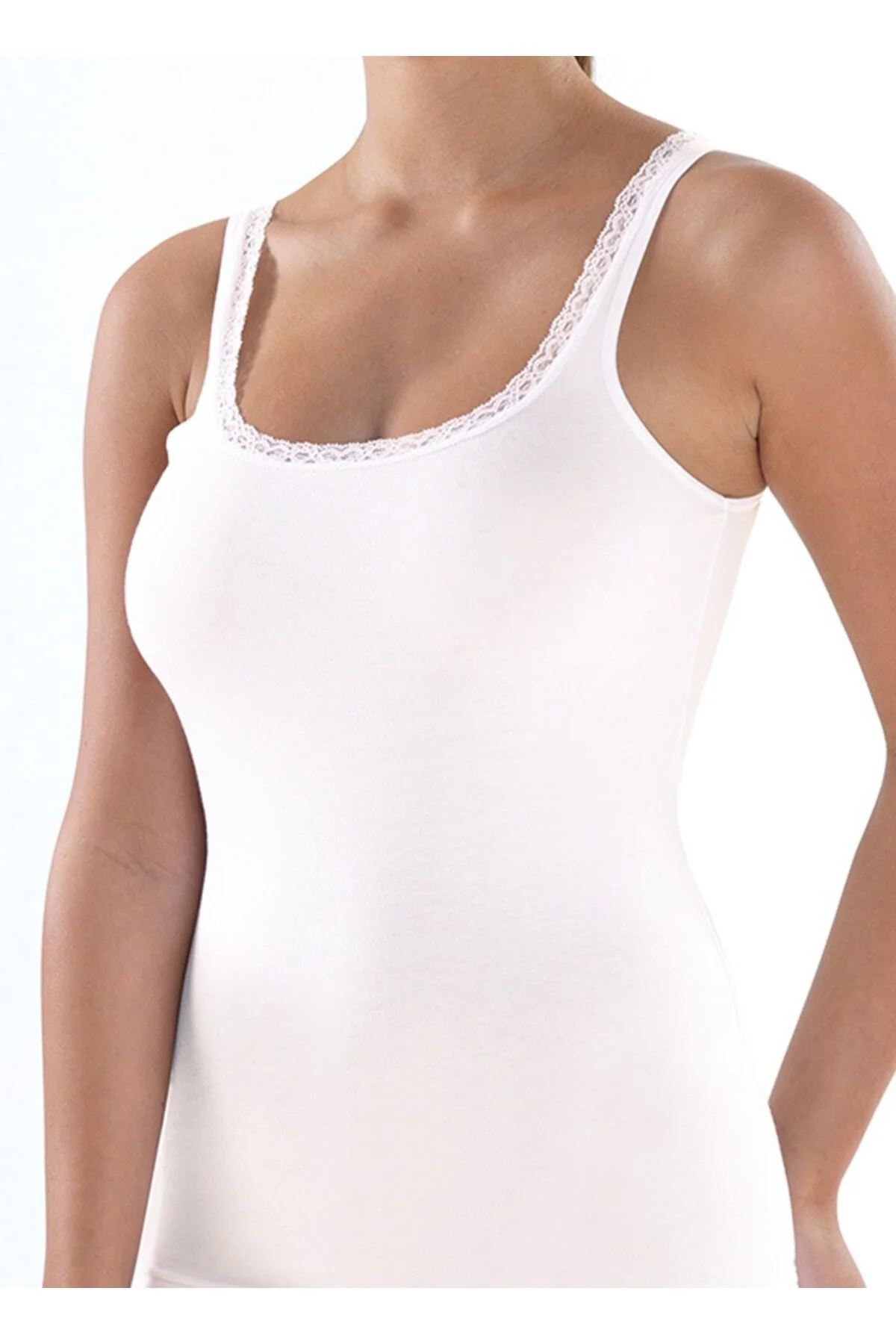 Kadın Atlet Comfort Elegance 1364 - Krem