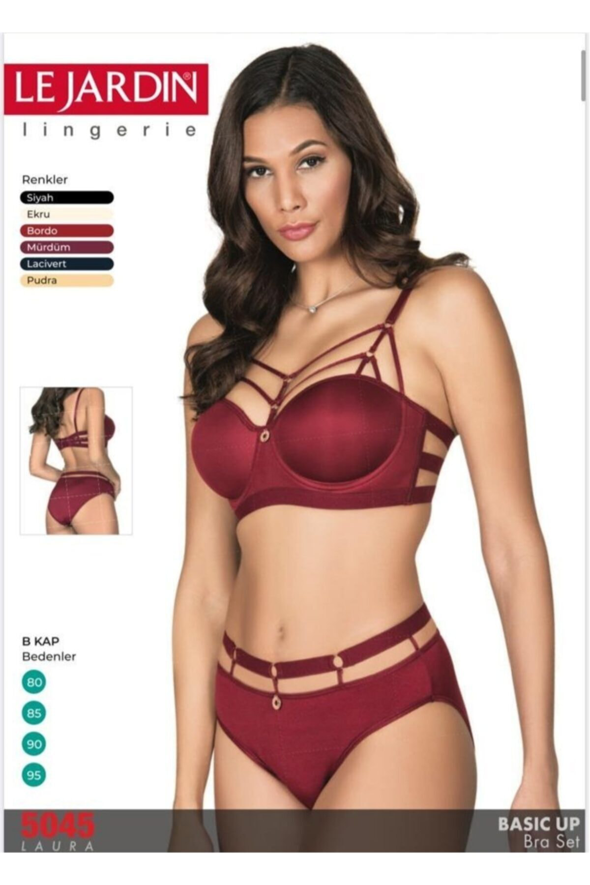 Le Jardin Kadın Balenli Desteksiz Sütyen Külot Takımı 5045 - 1 Adet