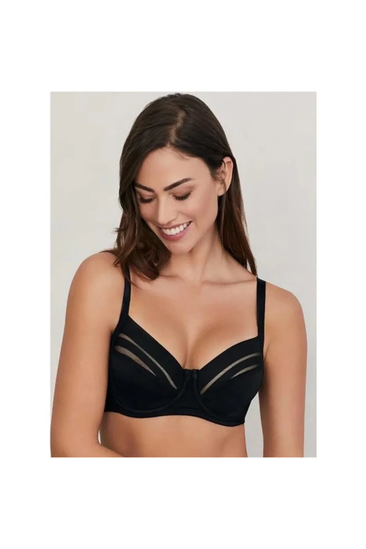 Kadın Balenli Toparlayıcı Çizgili Sütyen