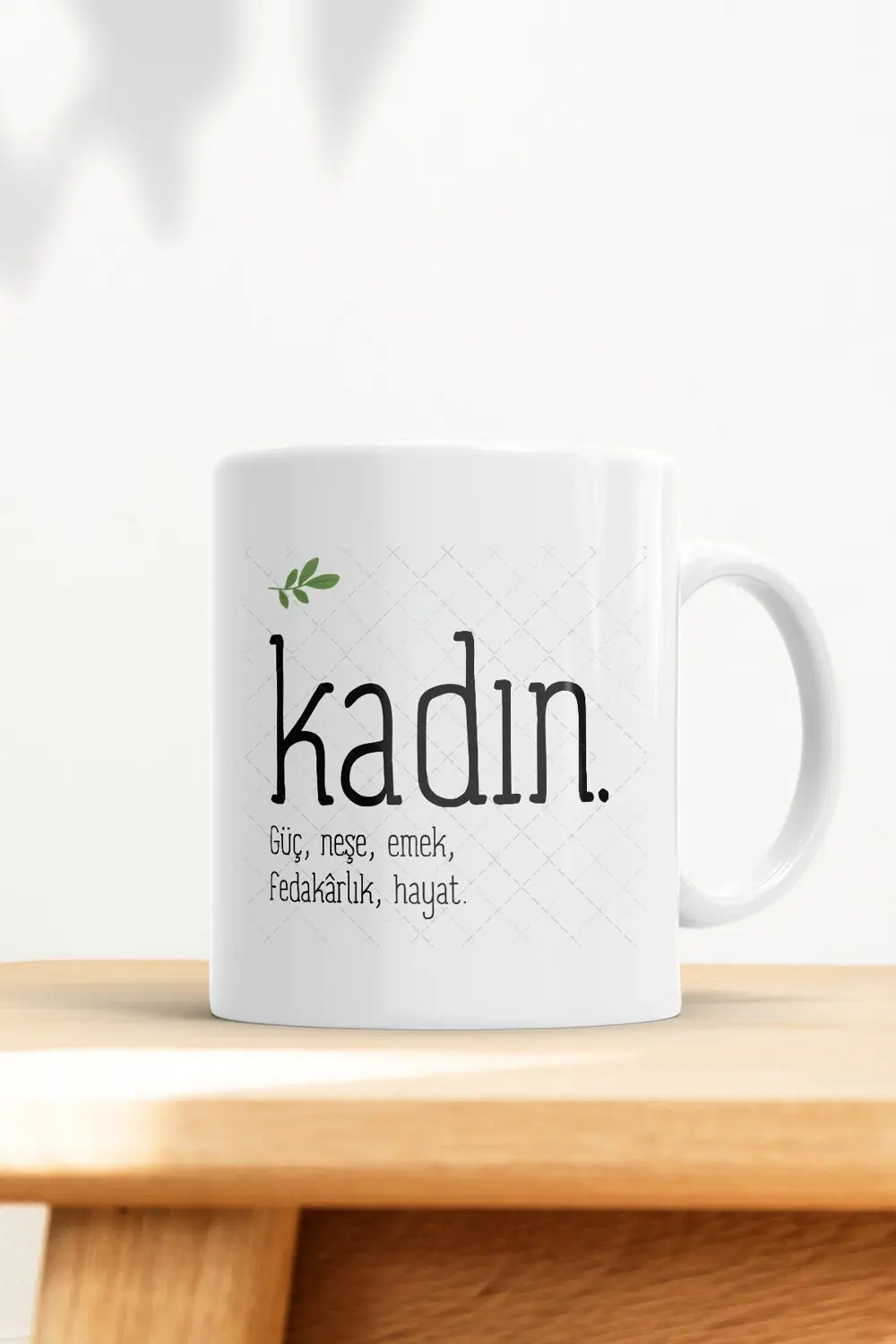 Kadın Baskılı Kupa Bardak