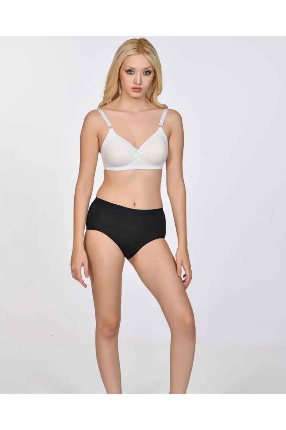 Kadın Bato Külot 3'lü Paket Çok Renkli Siyah Kırmızı Zümrüt Yeşil