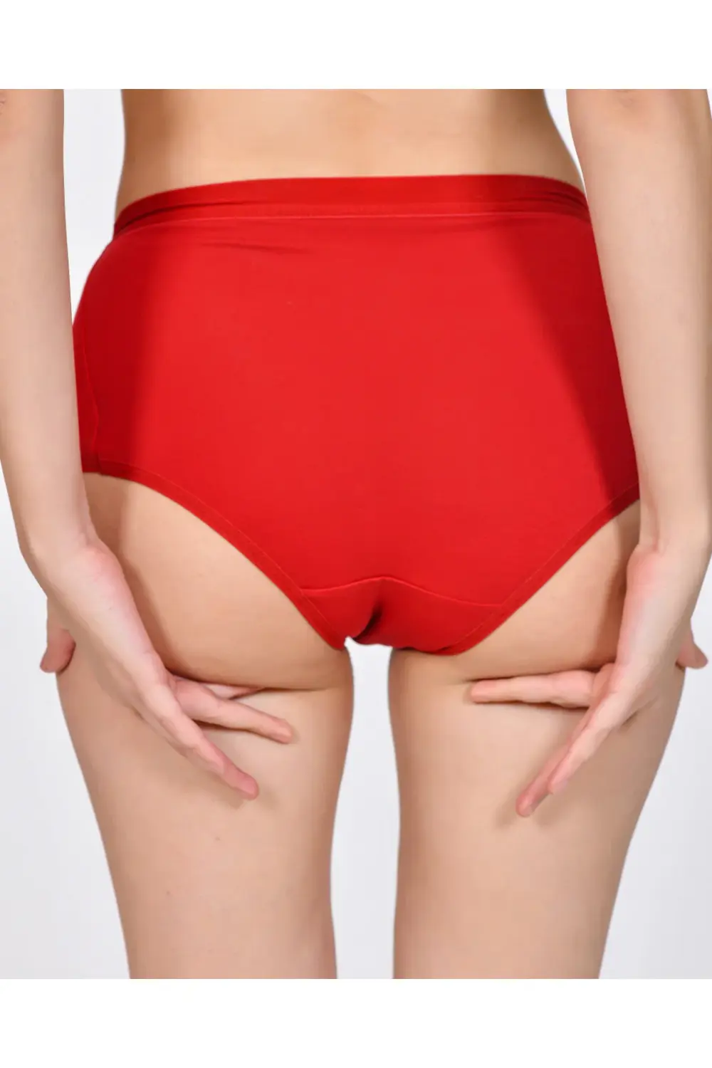 Kadın Bato Külot 3'lü Paket Çok Renkli Siyah Kırmızı Zümrüt Yeşil