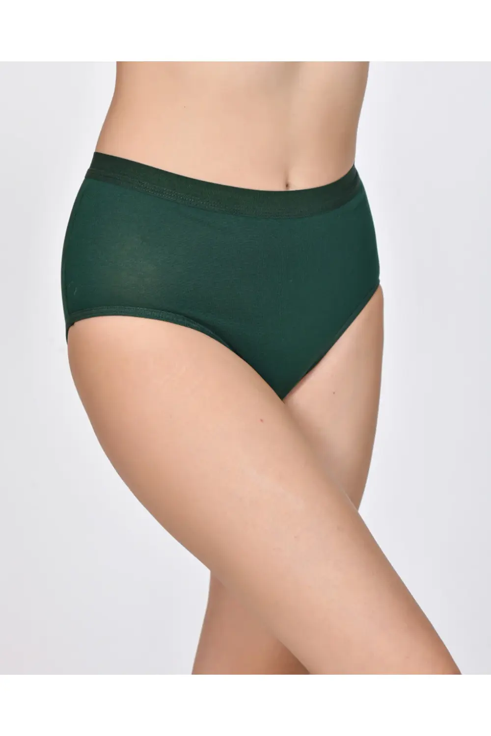 Kadın Bato Külot 3'lü Paket Çok Renkli Siyah Kırmızı Zümrüt Yeşil