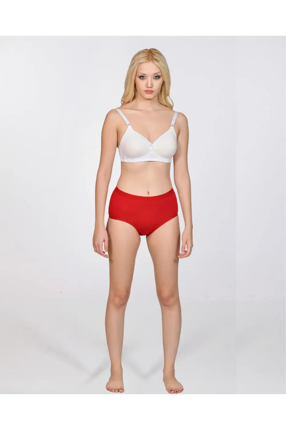 Kadın Bato Külot 3'lü Paket Çok Renkli Siyah Kırmızı Zümrüt Yeşil