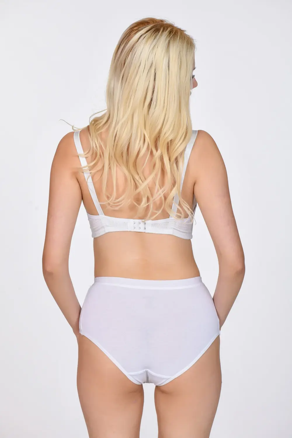 Kadın Bato Külot Beyaz 3'lü Paket