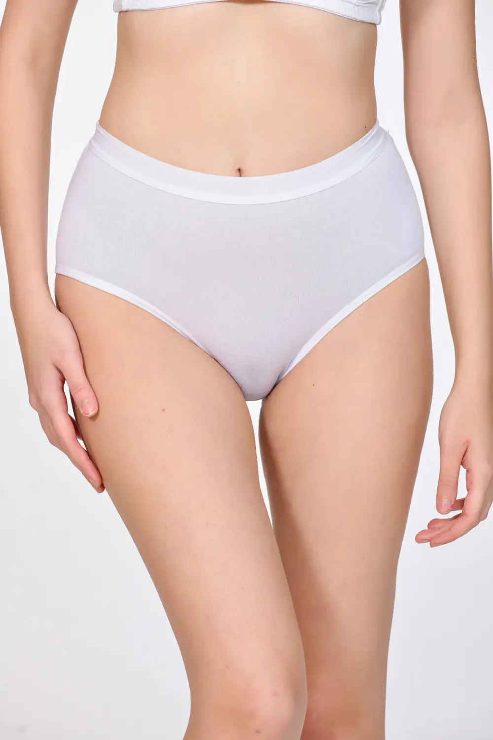 Kadın Bato Külot Beyaz 3'lü Paket