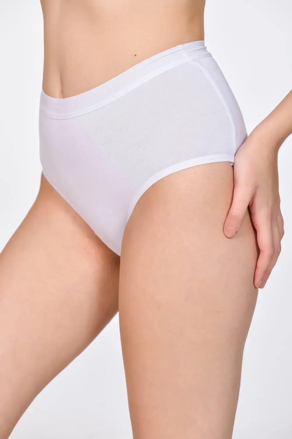 Kadın Bato Külot Beyaz 3'lü Paket