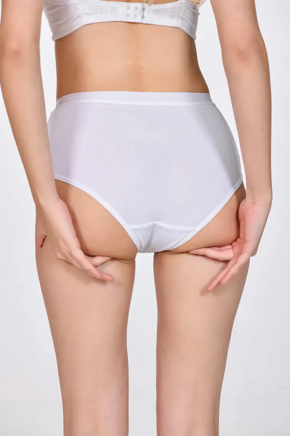 Kadın Bato Külot Beyaz 3'lü Paket