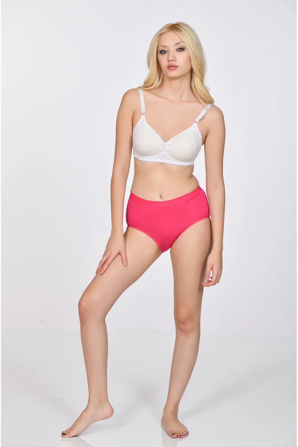 Kadın Bato Külot Fuşya Renk 3'lü Paket