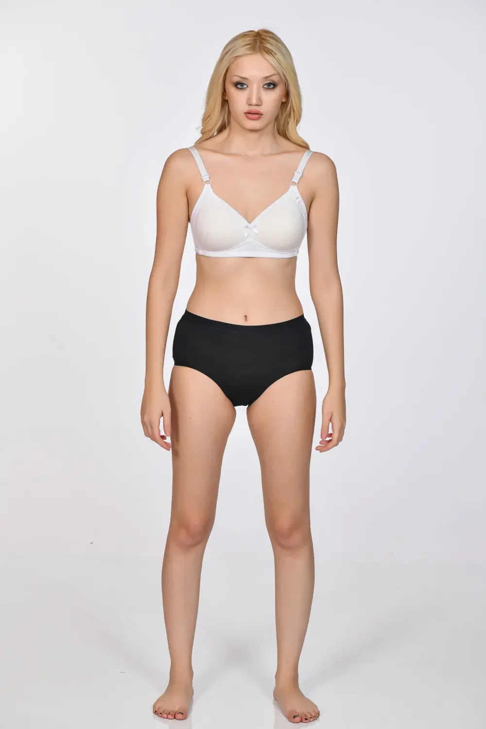 Kadın Bato Külot Siyah Renk 3'lü Paket