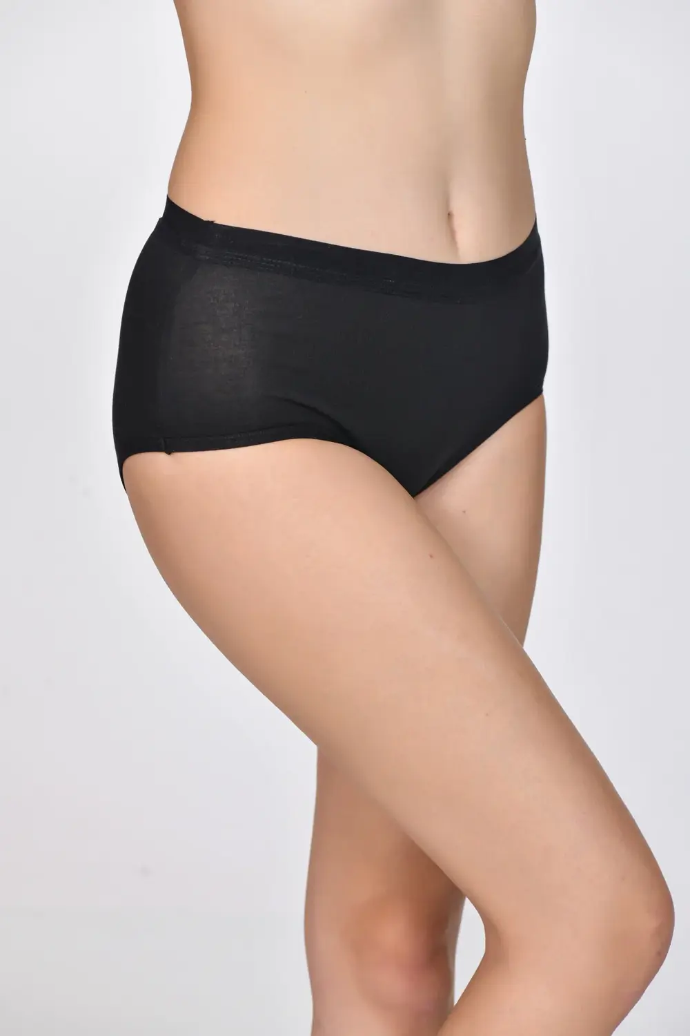 Kadın Bato Külot Siyah Renk 3'lü Paket