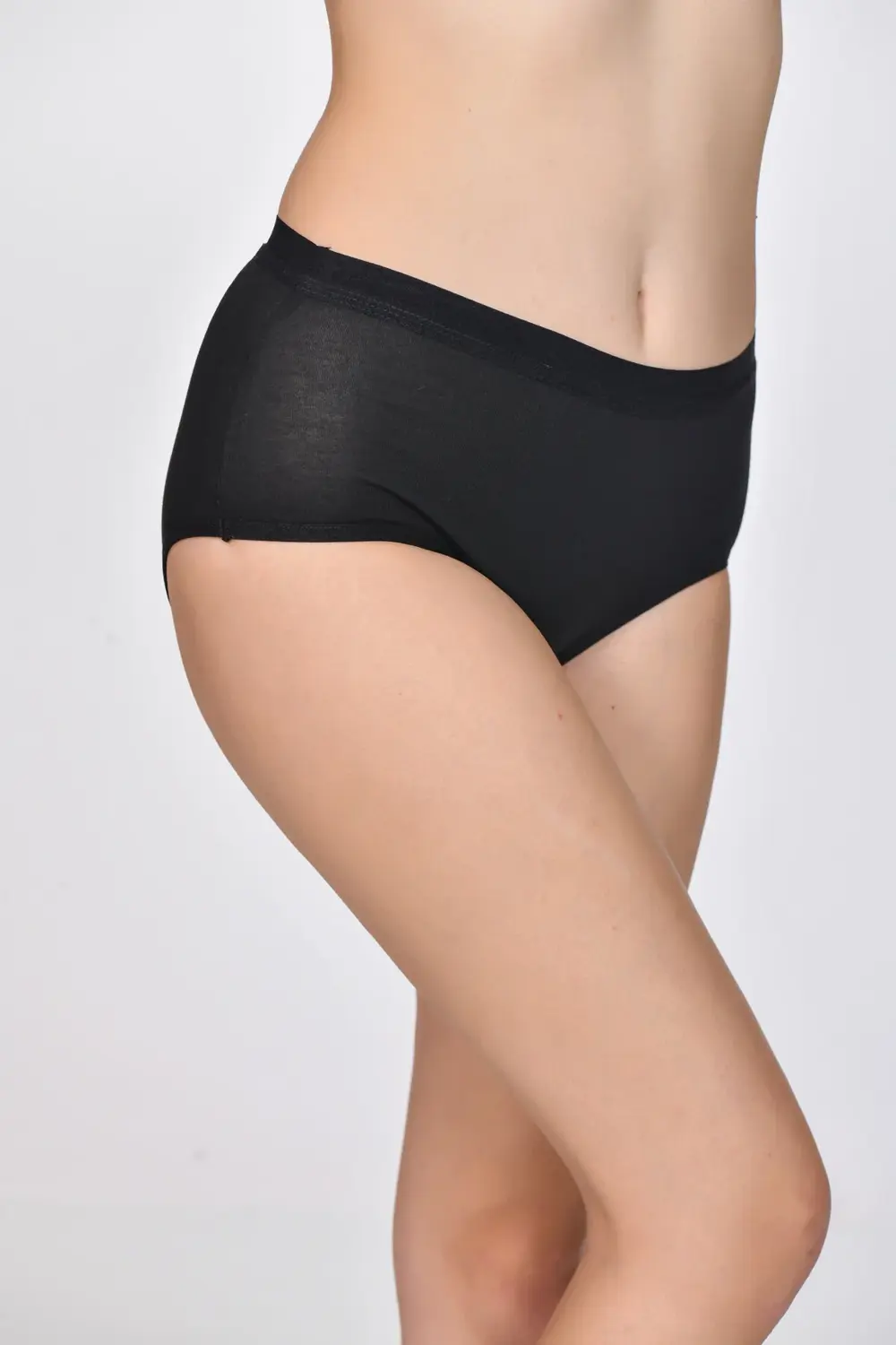 Kadın Bato Külot Siyah Renk 3'lü Paket