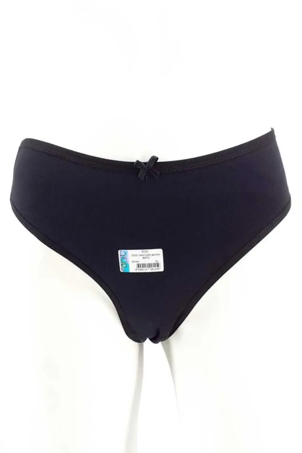 Kadın Bato Külot Yanı Dar 3530 (10 Adet) Siyah Xl