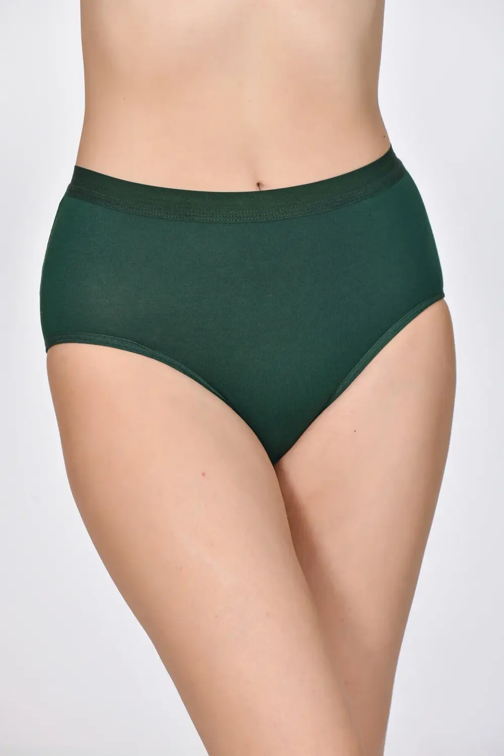 Kadın Bato Külot Zümrüt Yeşili Renk 3'lü Paket