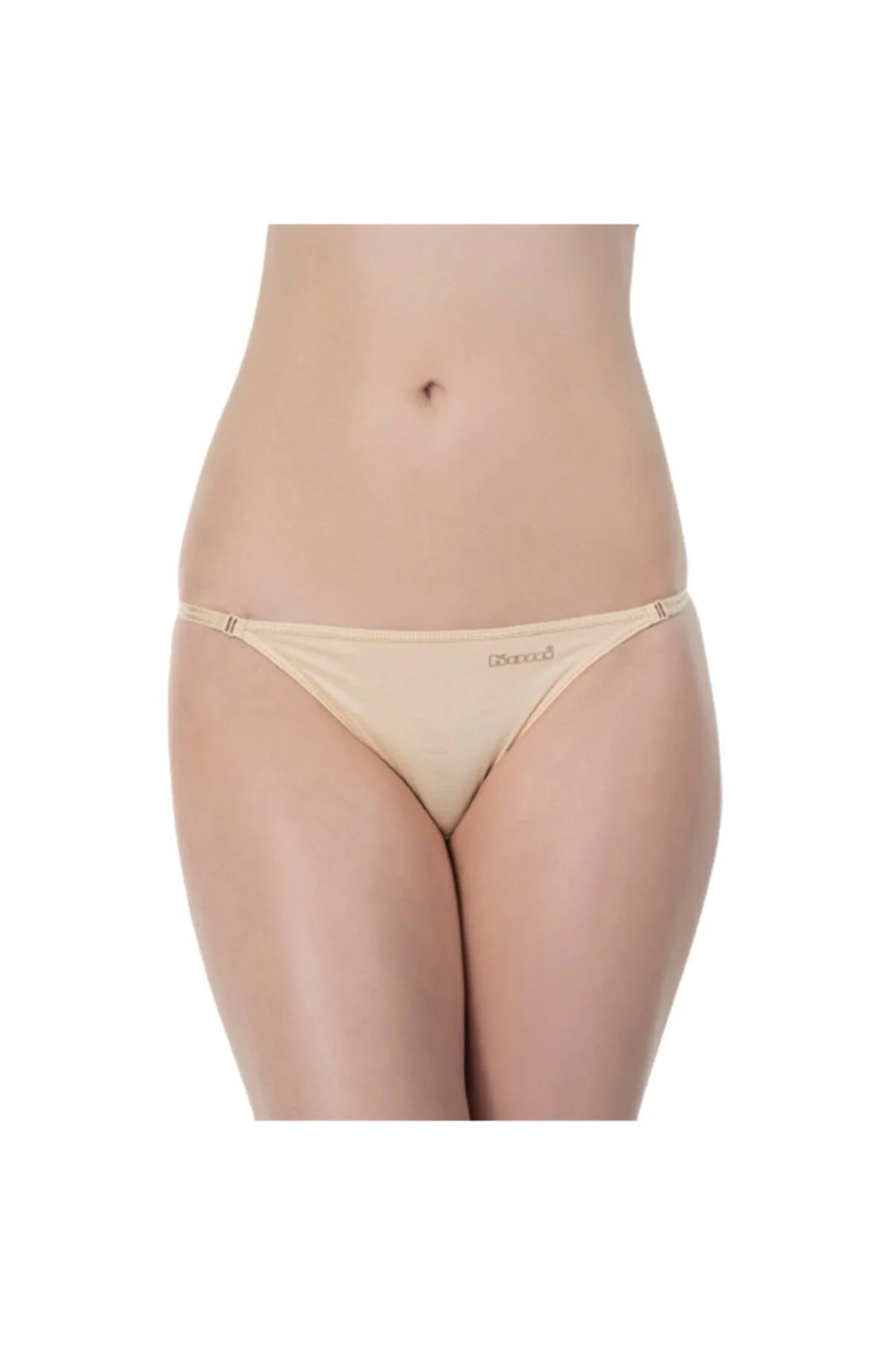 Kadın Bej Basıc 2'li Tanga 1009