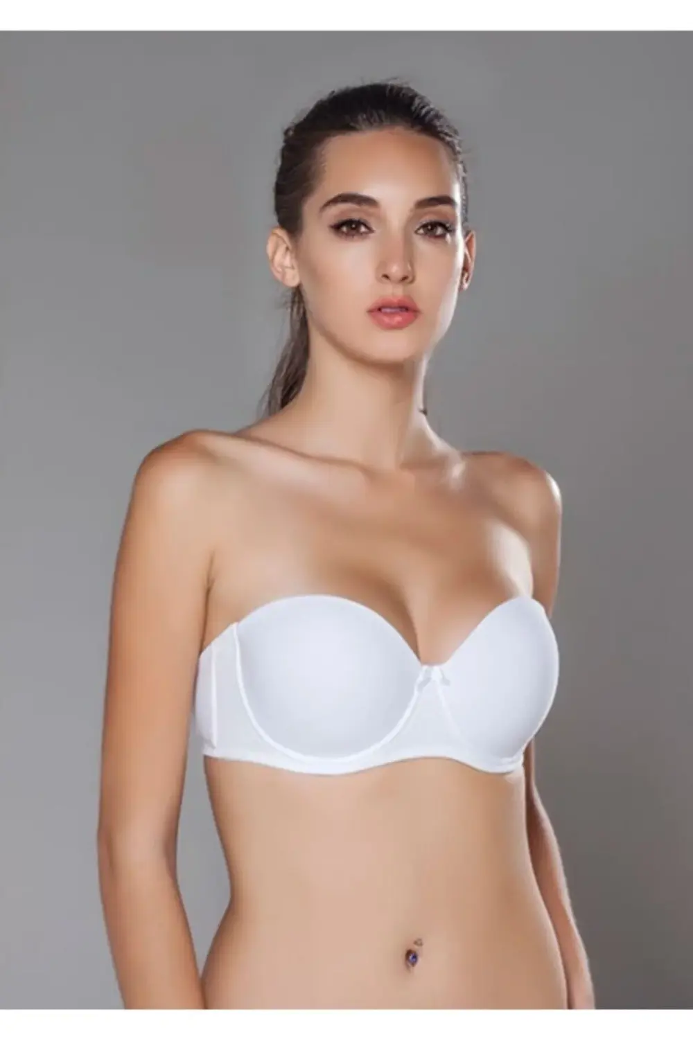 Kadın Bej Coton Desteksiz Sütyen 2153
