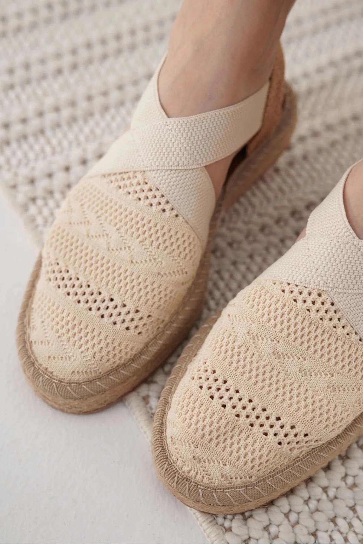 Kadın Bej Espadril Ayakkabı TR19MY01C