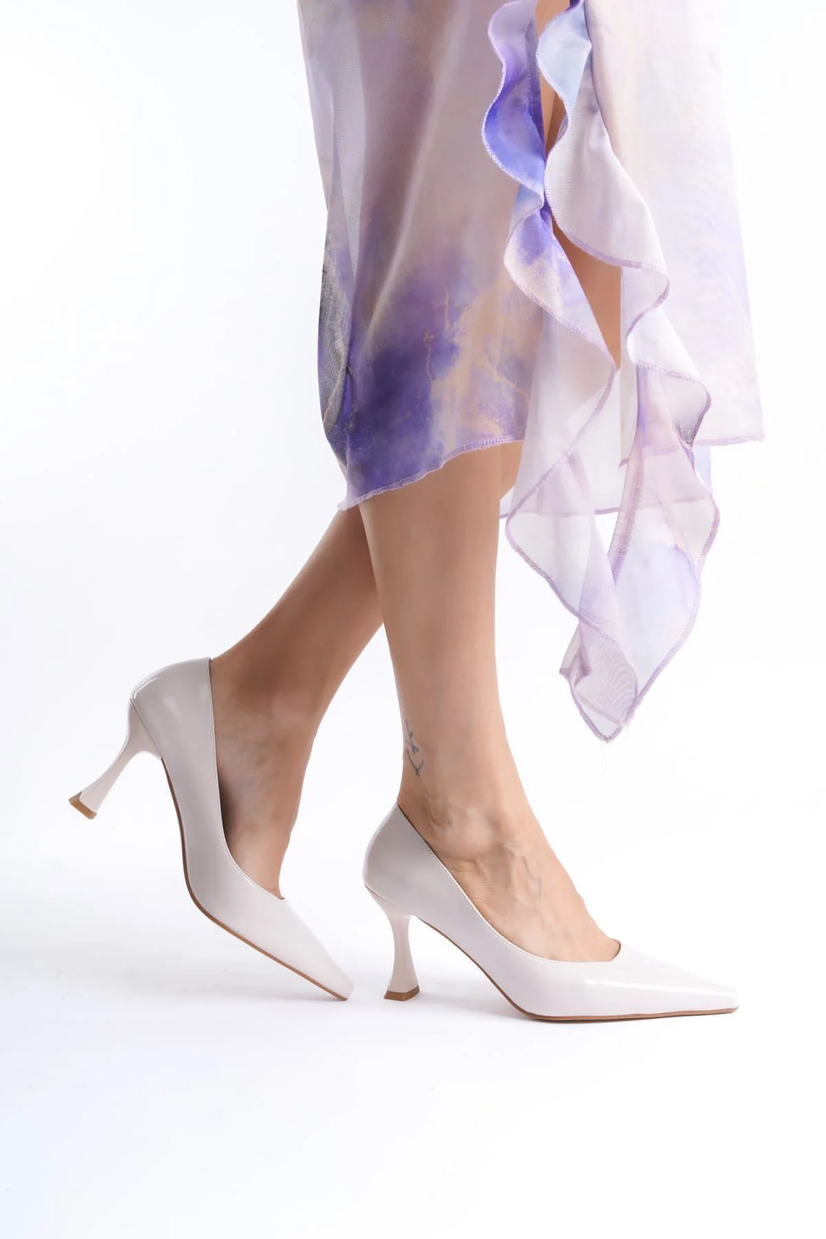 Kadın Bej Rugan Stiletto TR08MS27B