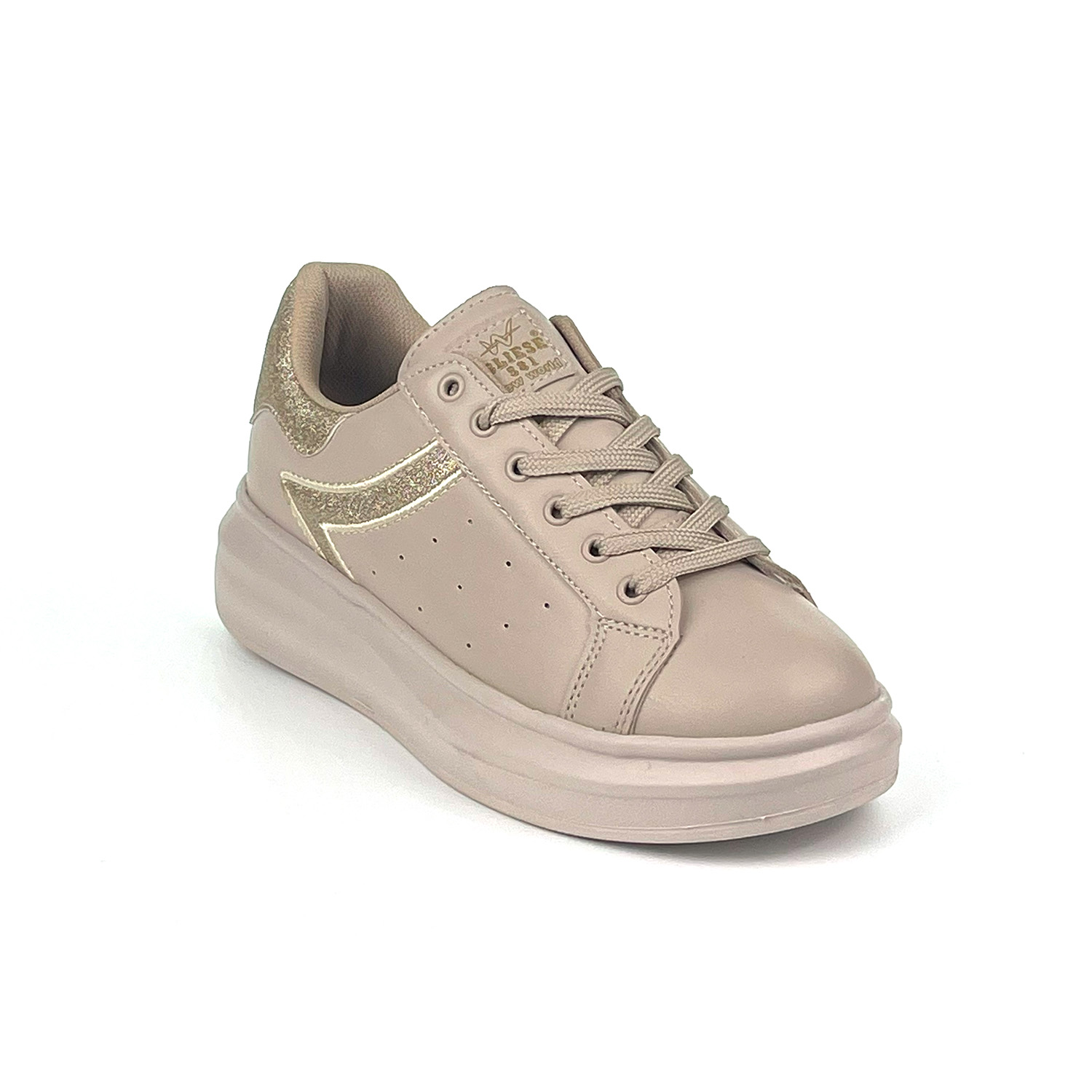 Kajila Kadın Bej Simli Rahat Günlük Sneaker Spor Ayakkabı Kajila Kadın Bej Simli Rahat Günlük Sneaker Spor Ayakkabı