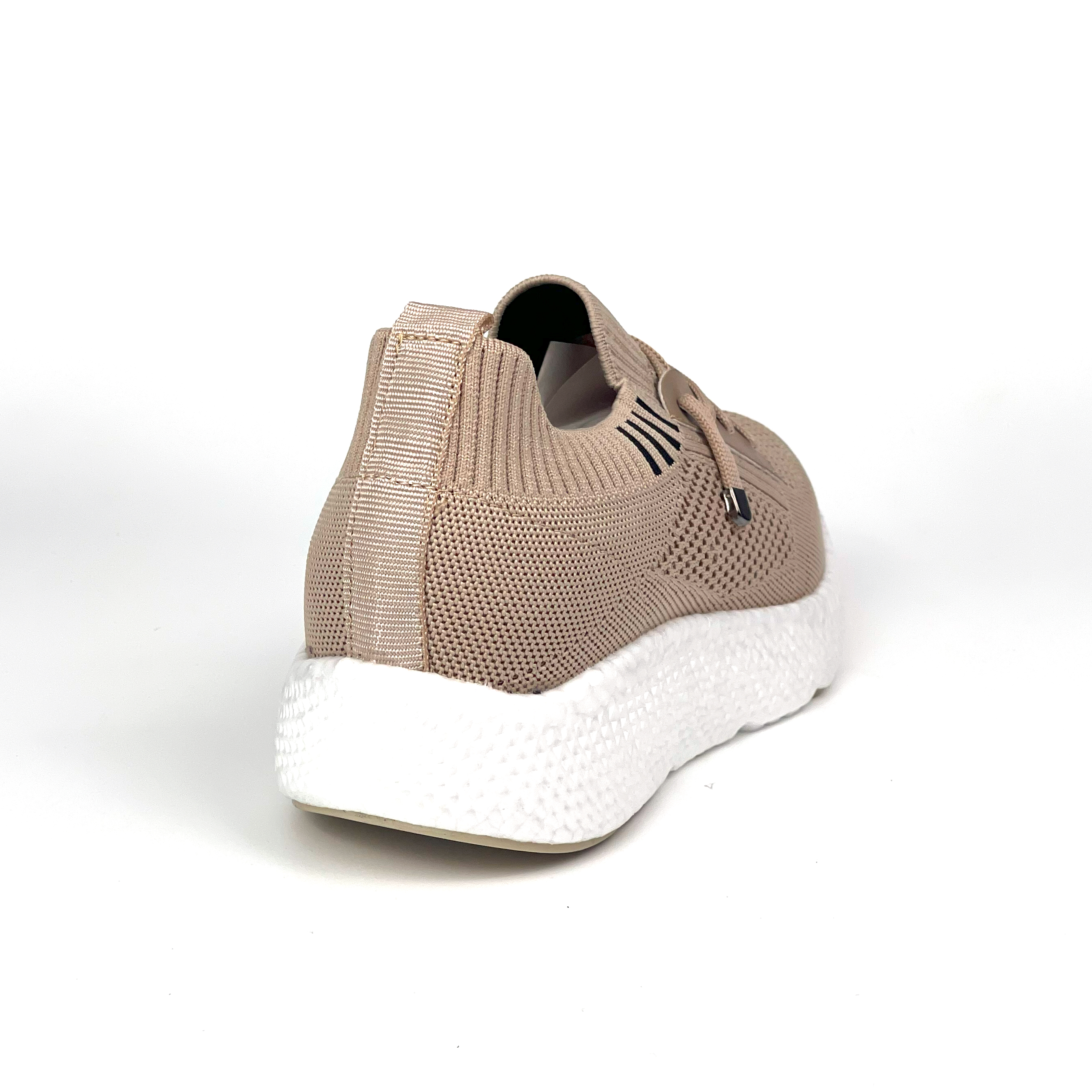 Kajila Kadın  Bej Triko Günlük Rahat Ortopedik Terletmeyen Spor Sneaker 