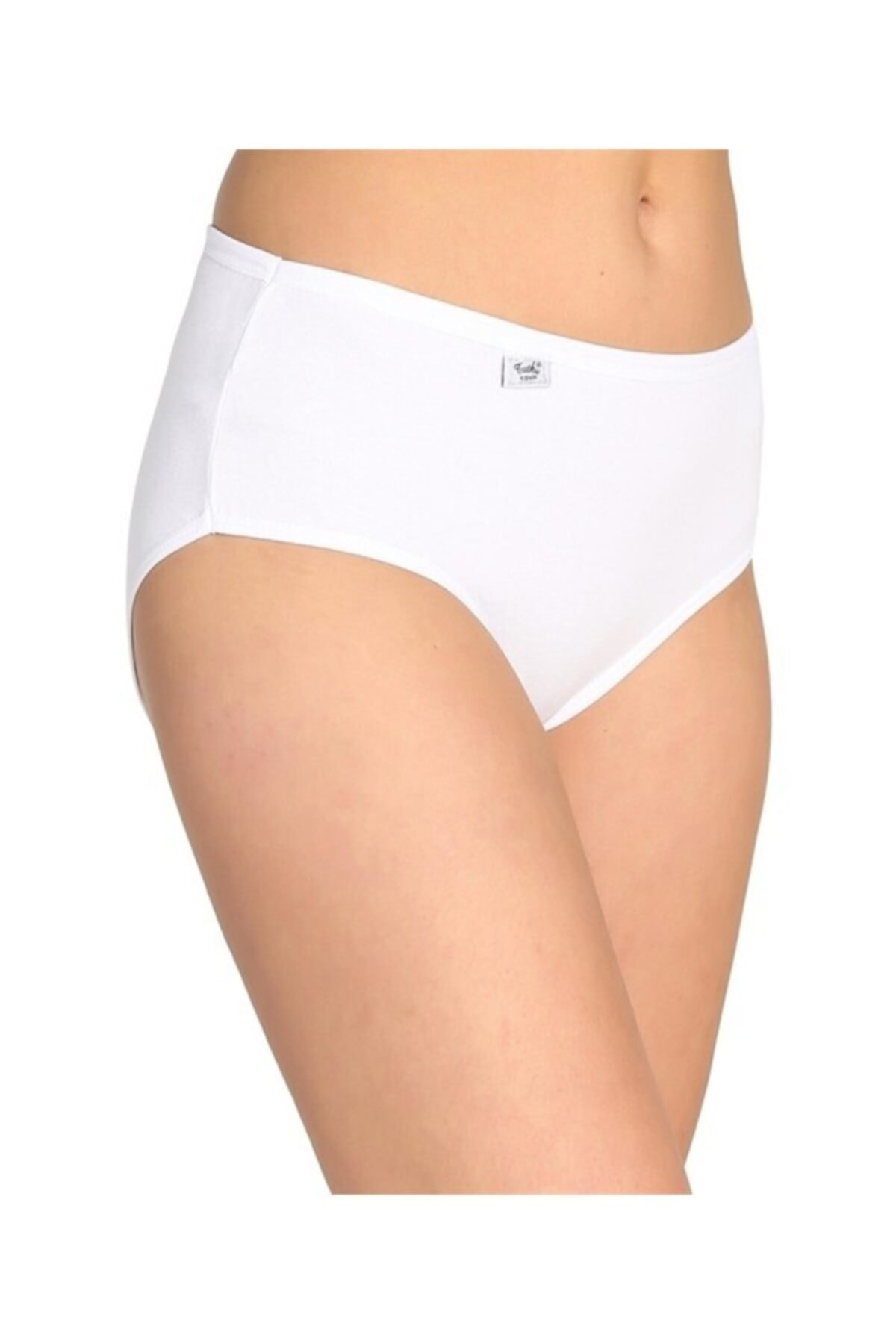 Tutku Kadın Beyaz 10'Lu Paket Likralı Bato Külot Elf568t0924ccm10