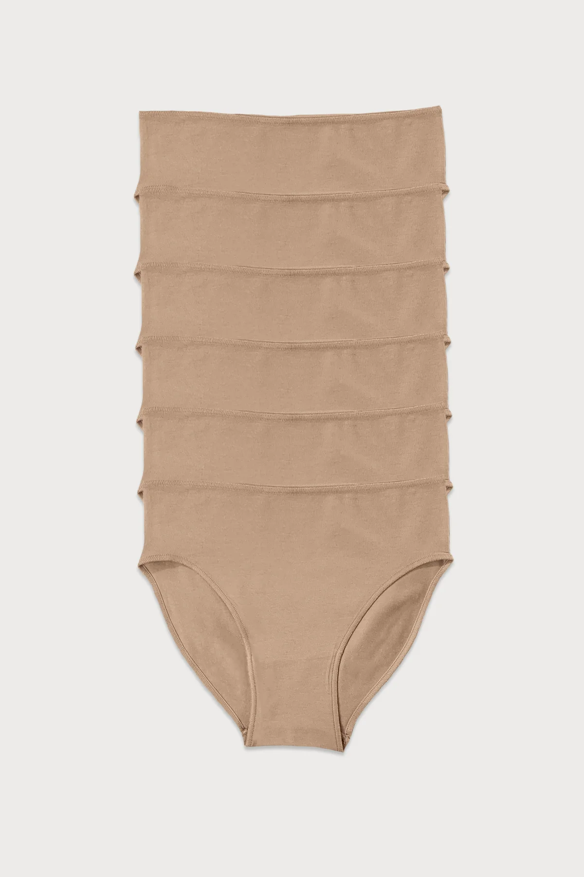 Kadın Ten 6 Lı Paket Modal Dar Kalıp Ara Bel Slip Külot 187