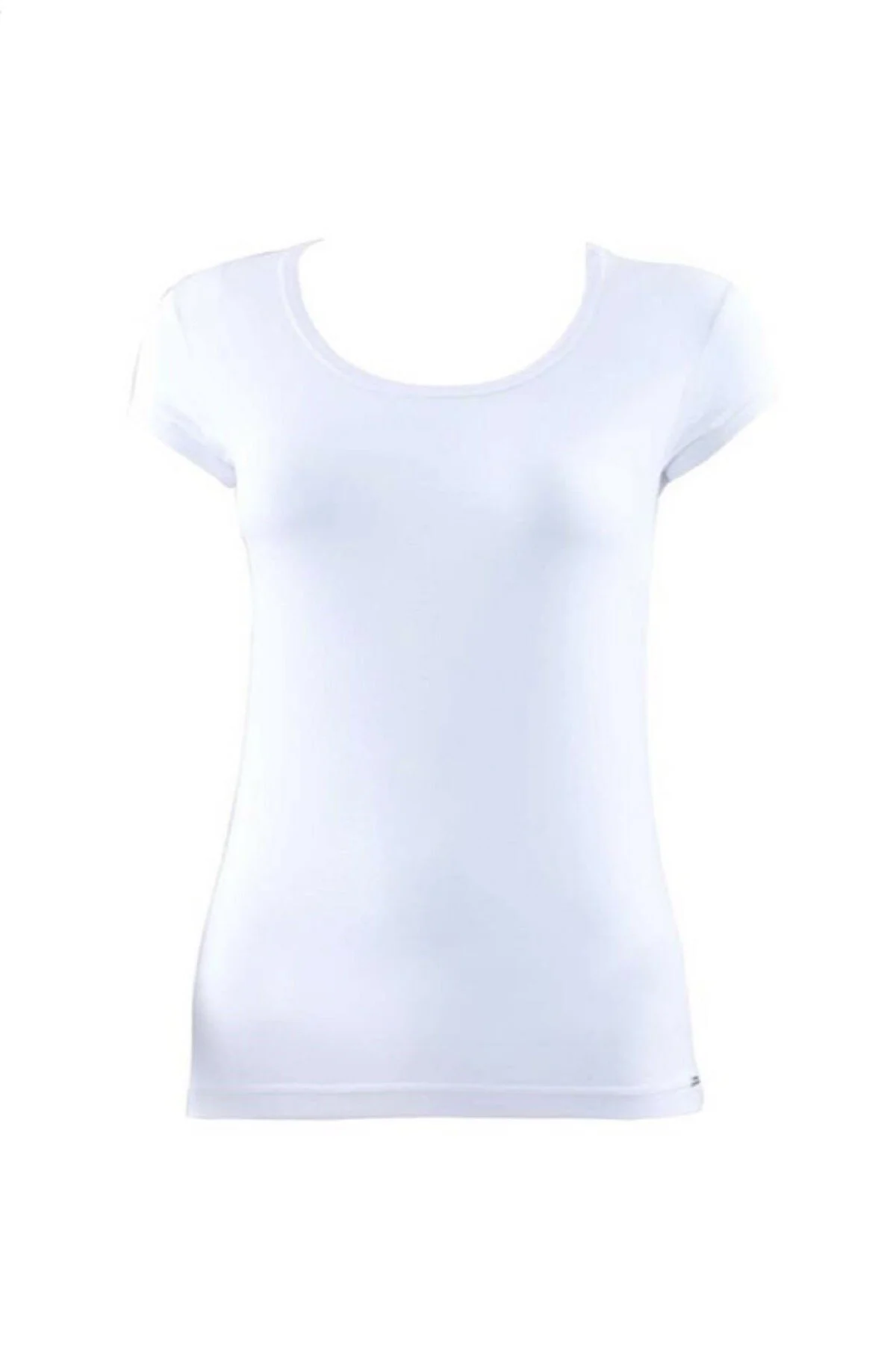 Kadın Beyaz %94 Modal Nefes Alan Tshirt
