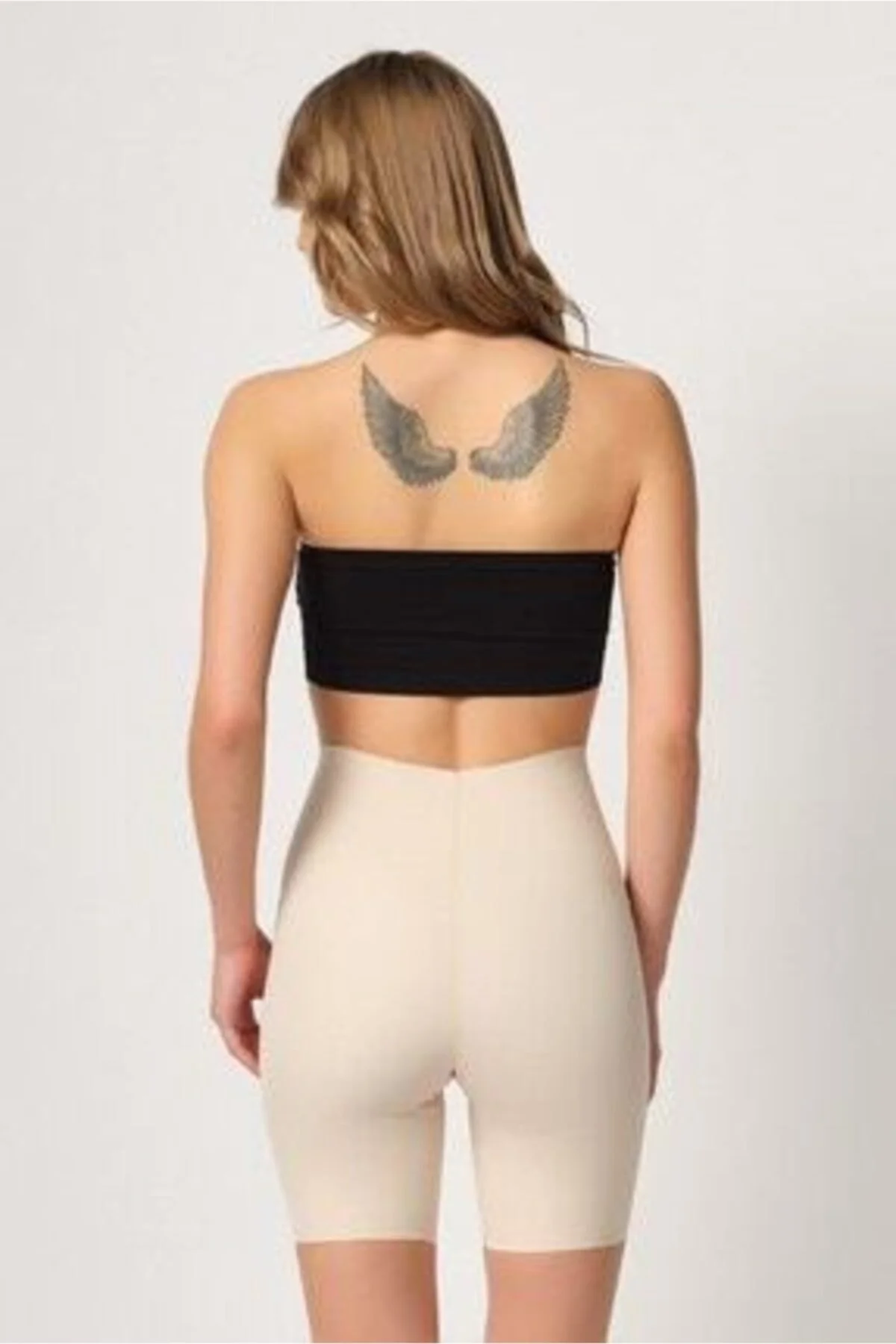 2707 Kadın Lazer Kesim Boxer Korse Ten