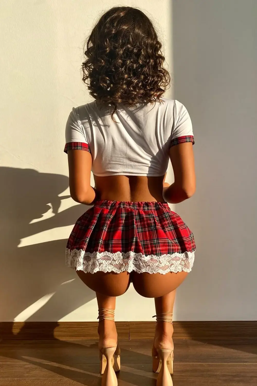 Pilelistore Kadın Beyaz Fantezi Kostümü Dantelli Ve Tangalı