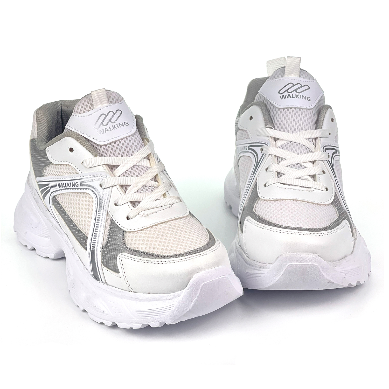 Kajila Kadın Beyaz Gümüş Hafif Fileli Günlük Rahat Sneaker Spor Ayakkabı Kajila Kadın Beyaz Gümüş Hafif Fileli Günlük Rahat Sneaker Spor Ayakkabı