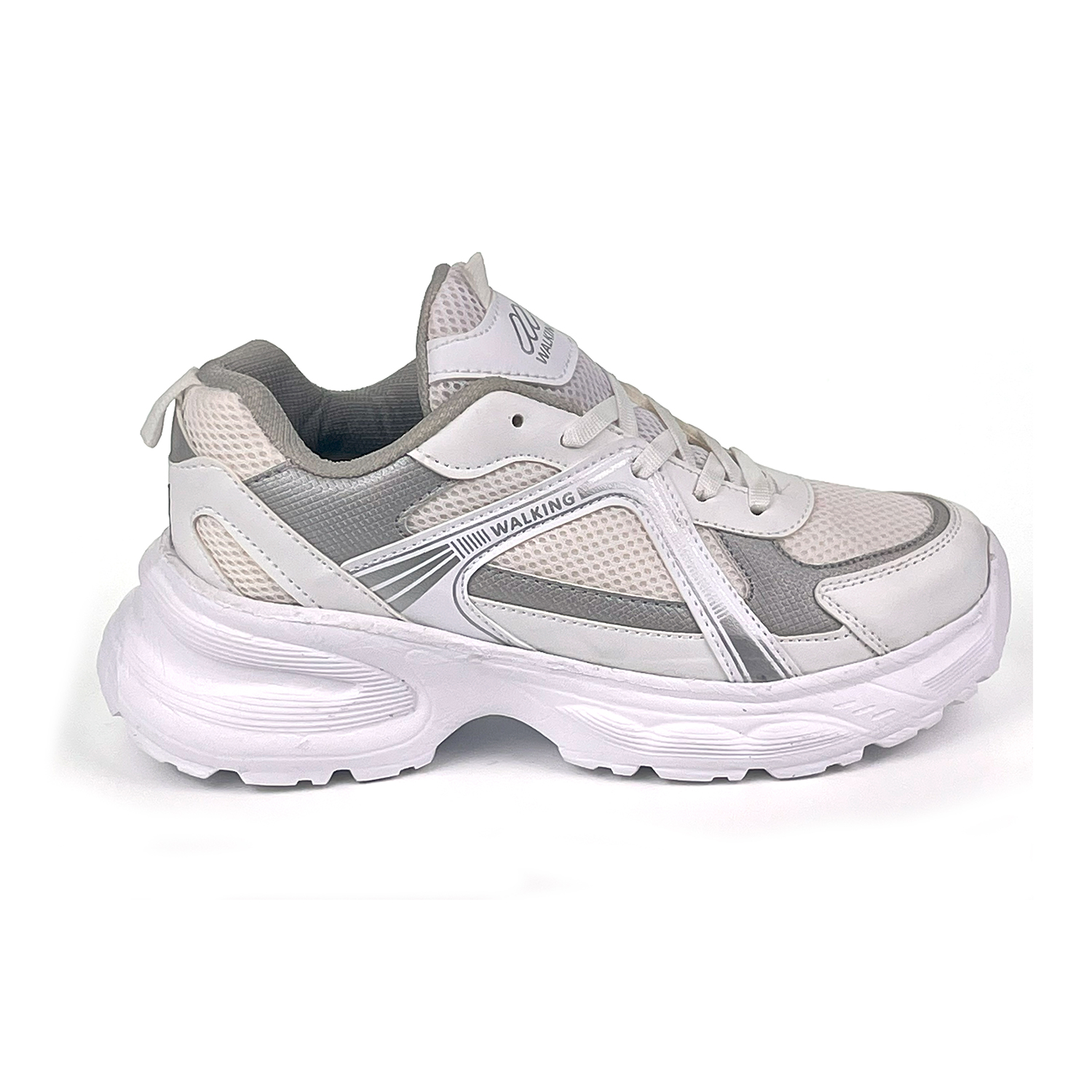 Kajila Kadın Beyaz Gümüş Hafif Fileli Günlük Rahat Sneaker Spor Ayakkabı Kajila Kadın Beyaz Gümüş Hafif Fileli Günlük Rahat Sneaker Spor Ayakkabı