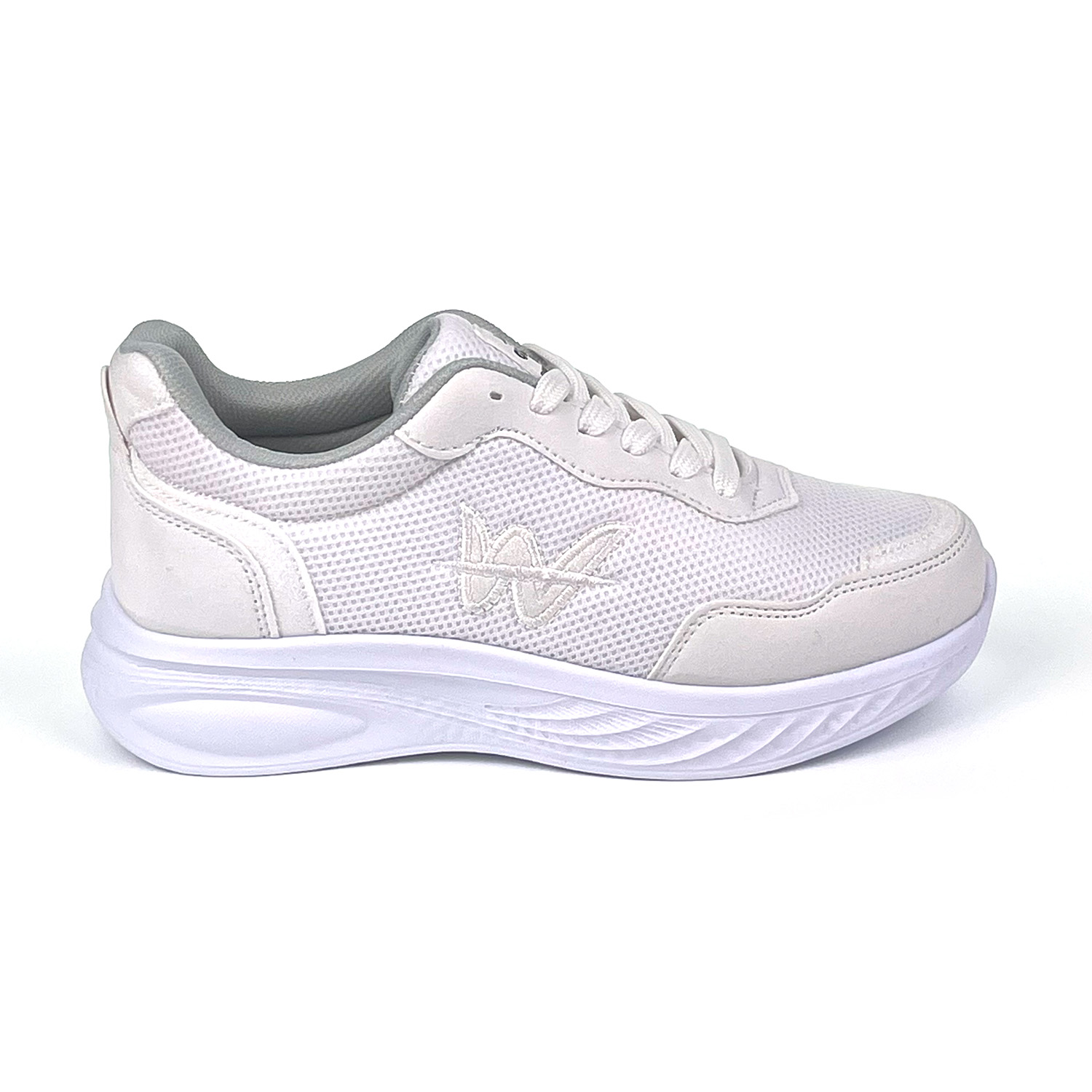 Kajila Kadın Beyaz Hafif Fileli Günlük Rahat Sneaker Spor Ayakkabı